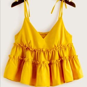 Plus size Yellow top